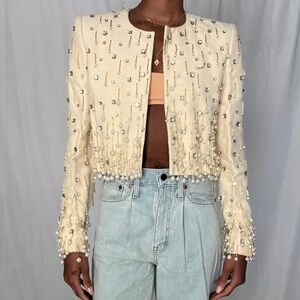 Hand made beaded top